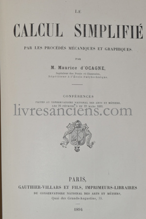 Photo D'OCAGNE, Maurice.&nbsp;