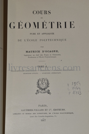 Photo D'OCAGNE, Maurice.&nbsp;