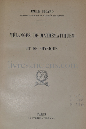 Photo PICARD, Émile.&nbsp;