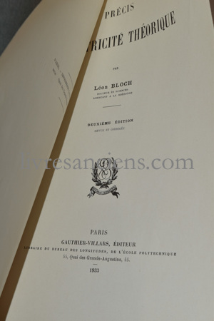 Photo BLOCH, Léon.&nbsp;