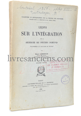 Photo LEBESGUE, Henri.&nbsp;