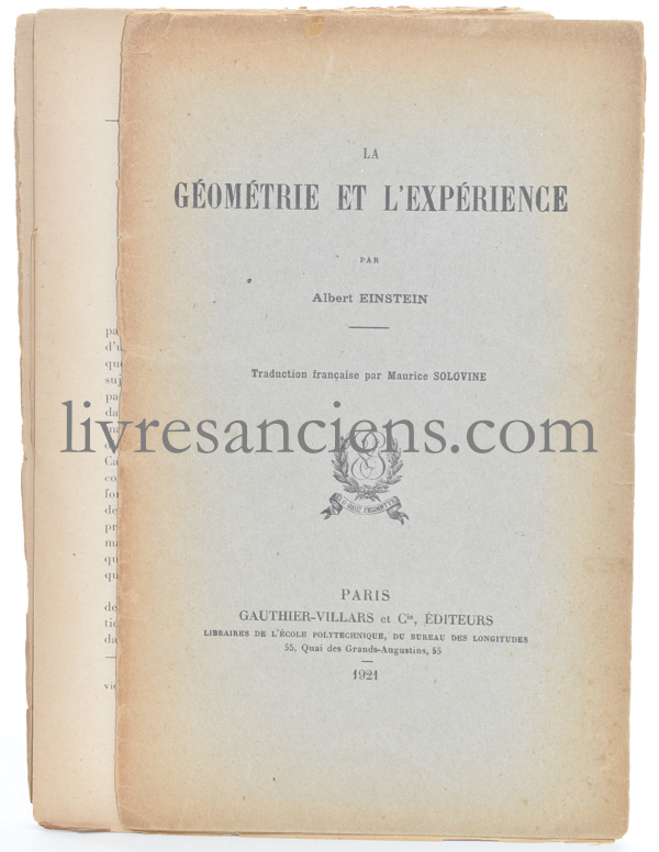 Photo EINSTEIN, Albert.&nbsp;