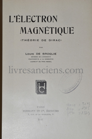 Photo DE BROGLIE, Louis.&nbsp;