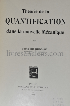 Photo DE BROGLIE, Louis.&nbsp;