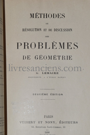 Photo LEMAIRE, G.&nbsp;