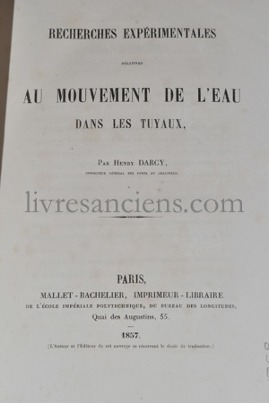 Photo DARCY, Henry.&nbsp;