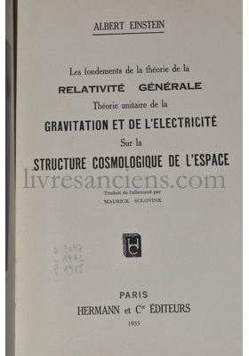 Photo EINSTEIN, Albert.&nbsp;