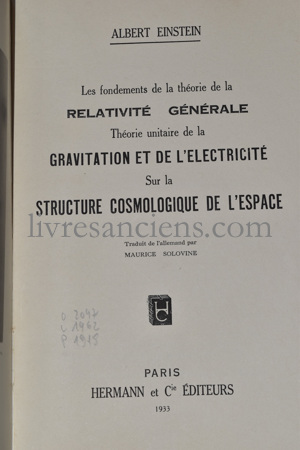 Photo EINSTEIN, Albert.&nbsp;