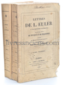 Photo EULER, Leonhard || COURNOT, Antoine-Augustin.&nbsp;