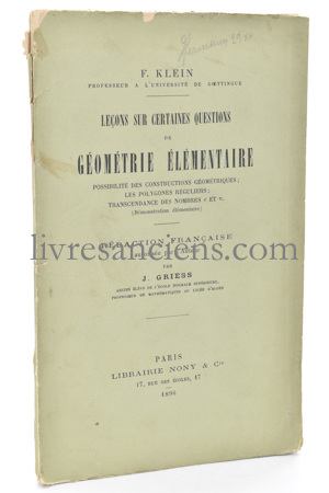 Photo KLEIN, Felix.&nbsp;