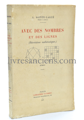 Photo SAINTE-LAGUË, André.&nbsp;