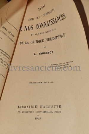 Photo COURNOT, Antoine Augustin.&nbsp;