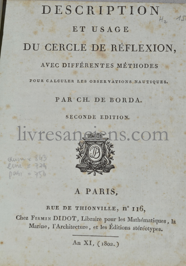 Photo DE BORDA, Jean-Charles.&nbsp;