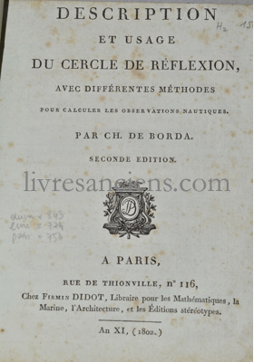 Photo DE BORDA, Jean-Charles.&nbsp;