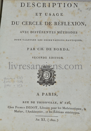 Photo DE BORDA, Jean-Charles.&nbsp;