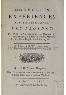 Photo D'ALEMBERT, Jean Le Rond || CONDORCET, Marie Jean Antoine Nicolas Caritat de.&nbsp;