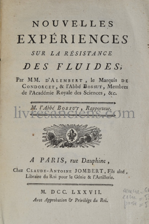 Photo D'ALEMBERT, Jean Le Rond || CONDORCET, Marie Jean Antoine Nicolas Caritat de.&nbsp;