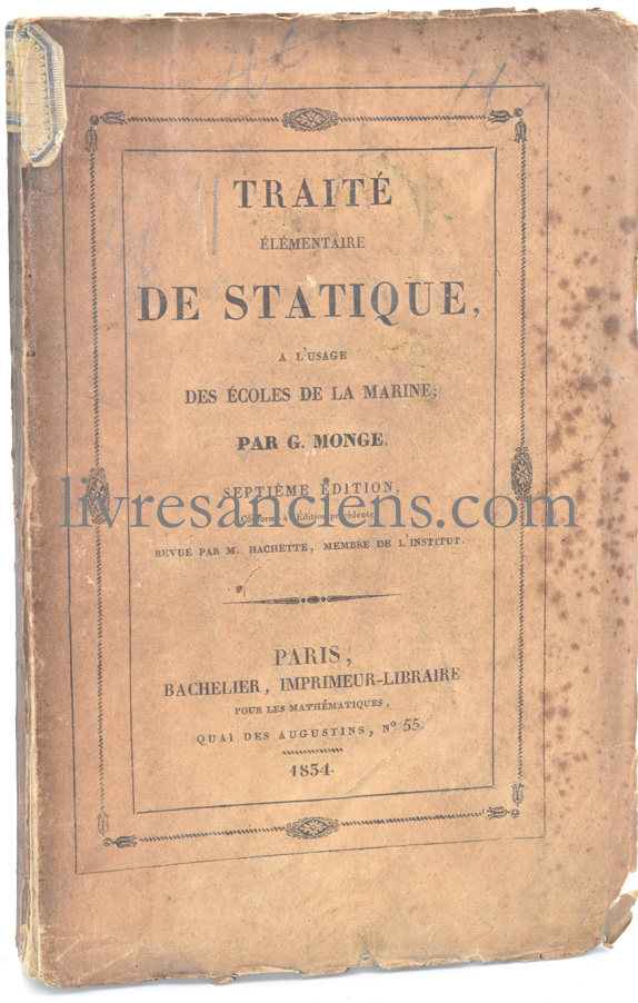 Photo MONGE, Gaspard.&nbsp;