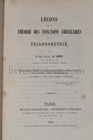 Photo LE COINTE, Louis-Léonard-Auguste.&nbsp;