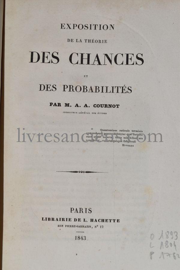 Photo COURNOT, Antoine Augustin.&nbsp;