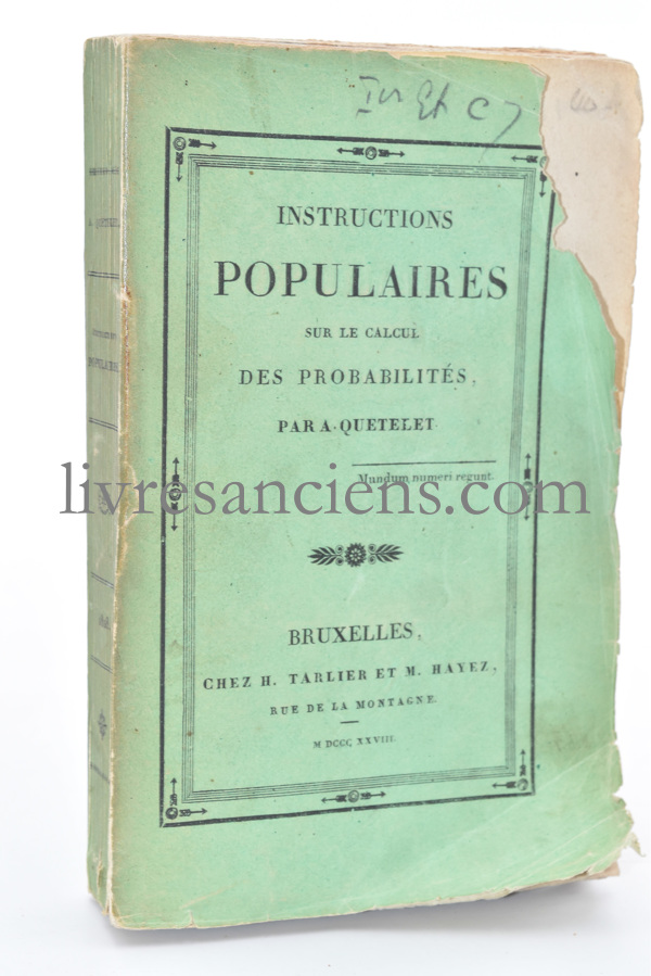 Photo QUETELET, Adolphe.&nbsp;