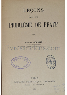 Photo GOURSAT, Édouard Jean-Baptiste.&nbsp;