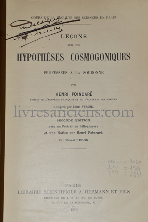 Photo POINCARÉ, Henri.&nbsp;