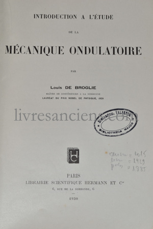 Photo DE BROGLIE, Louis Victor.&nbsp;