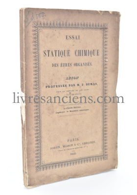 Photo DUMAS, Jean-Baptiste André.&nbsp;