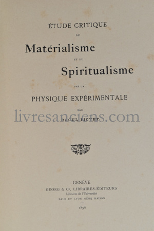 Photo PICTET, Raoul Pierre.&nbsp;