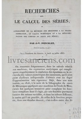 Photo PONCELET, Jean-Victor.&nbsp;