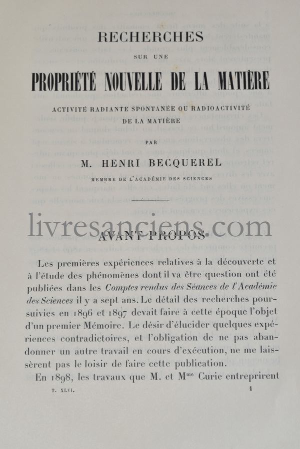 Photo BECQUEREL, Antoine Henri.&nbsp;