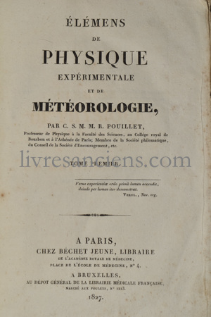 Photo POUILLET, Claude-Servais-Mathias-Marie.&nbsp;