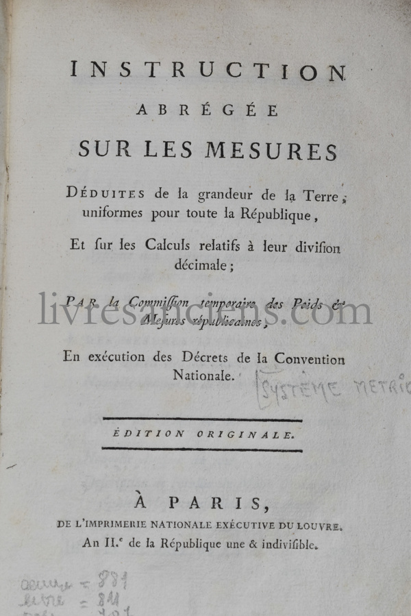 Photo [SYSTEME METRIQUE].&nbsp;