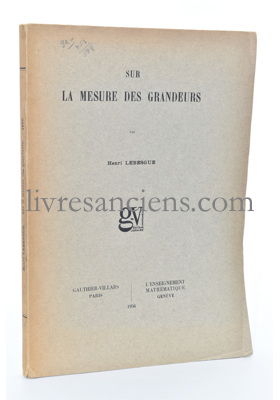 Photo LEBESGUE, Henri.&nbsp;