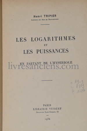 Photo TRIPIER, Henri.&nbsp;