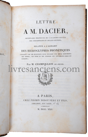 Photo CHAMPOLLION, Jean François.