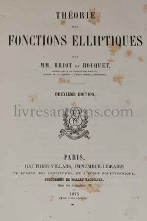 Photo BRIOT, Charles || BOUQUET, Jean-Claude.&nbsp;