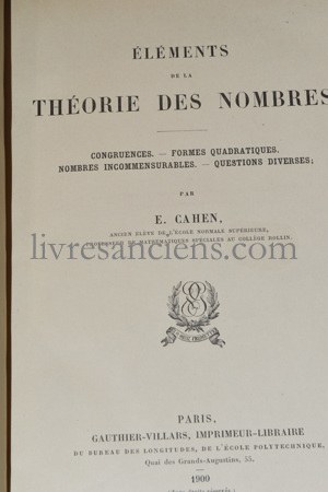 Photo CAHEN, Eugène.&nbsp;