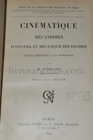 Photo POINCARÉ, Henri.&nbsp;