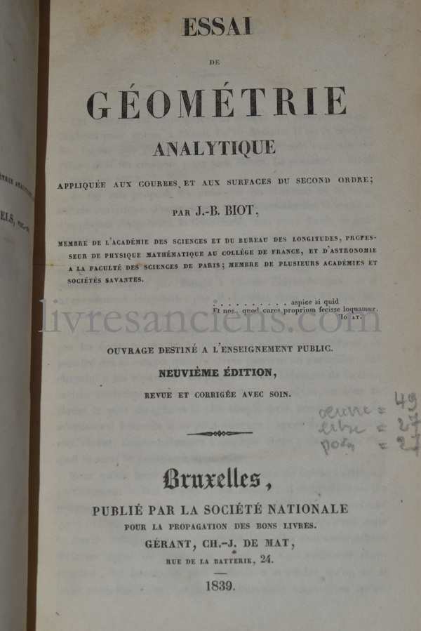 Photo BIOT, Jean-baptiste.&nbsp;