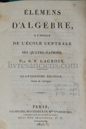 Photo LACROIX, Sylvestre.&nbsp;