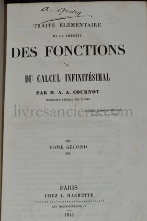 Photo COURNOT, Antoine-Augustin.&nbsp;