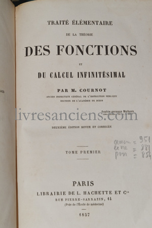 Photo COURNOT, Antoine-Augustin.&nbsp;