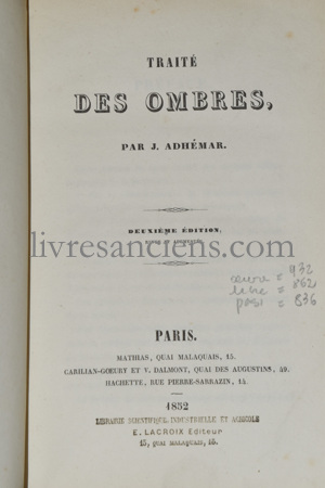 Photo ADHÉMAR, Joseph-Alphonse.&nbsp;