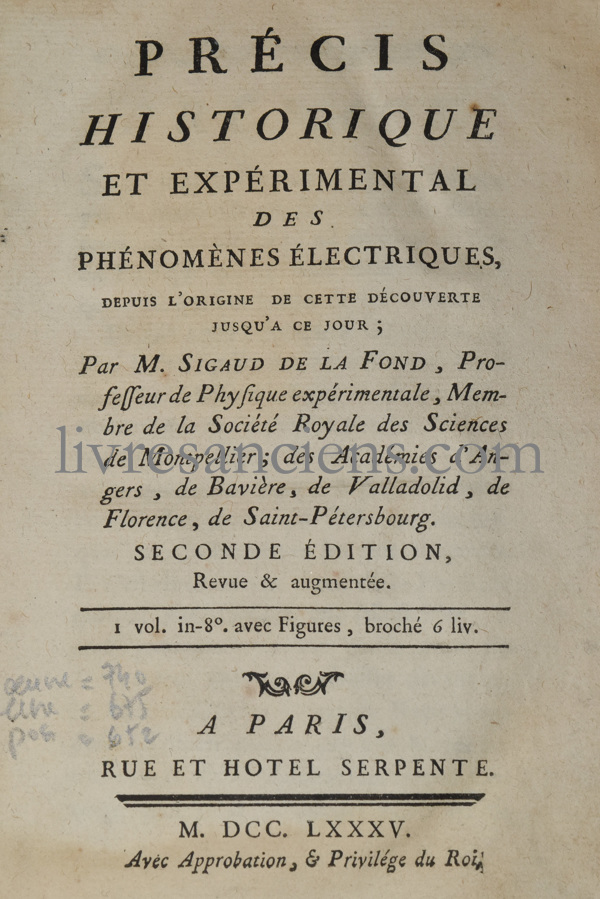 Photo SIGAUD DE LA FOND, Jean-René.&nbsp;