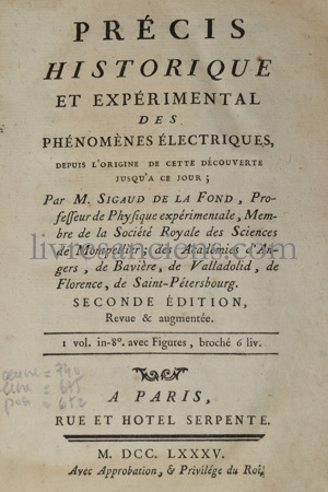 Photo SIGAUD DE LA FOND, Jean-René.&nbsp;