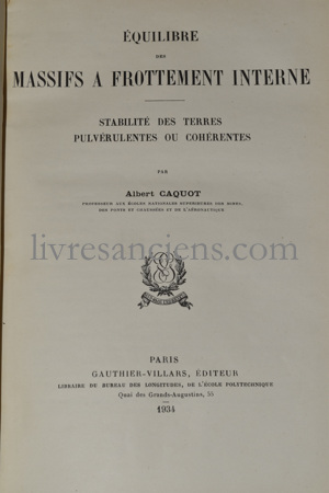 Photo CAQUOT, Albert.&nbsp;