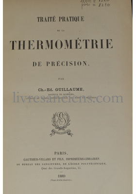 Photo GUILLAUME, Charles-Édouard.&nbsp;