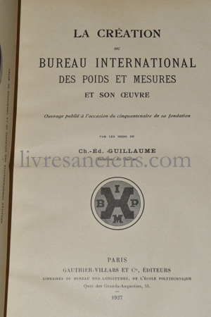 Photo GUILLAUME, Charles-Édouard.&nbsp;